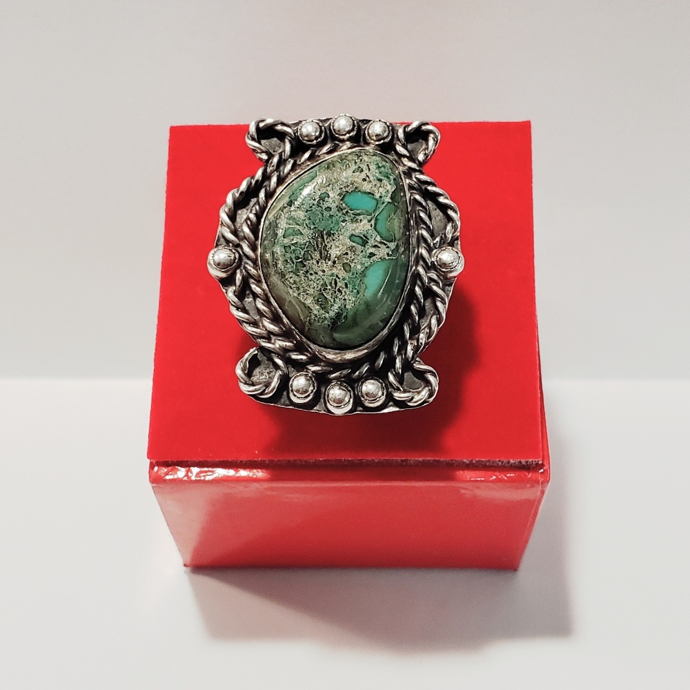 Vintage South Western Turquoise Ring SZ 7